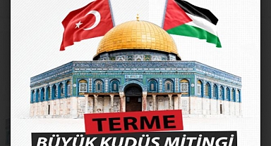 Terme’de Kudüs İçin Tek Yürek: Anadolu Gençlik Derneği’nden Büyük Miting