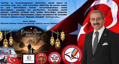 Başkan Akgün’den Babalar Günü Mesajı
