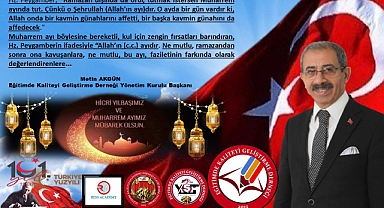 Başkan Akgün’den Muharrem Ayı Mesajı
