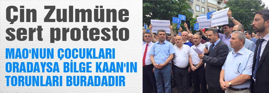 Samsun'da, Doğu Türkistan'da yaşanan Zulüm protesto edildi