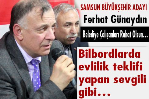 Bilbordlarda evlilik teklifi yapan sevgili gibi…