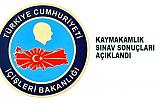 Kaymakamlık sınav sonuçları