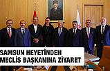 Samsun Heyeti Meclis Başkanını Ziyaret Etti