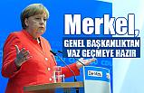 Merkel, Genel Başkanlıktan Vazgeçmeye Hazır