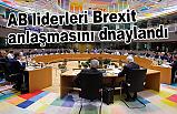 AB liderleri Brexit anlaşmasını onayladı
