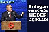 Erdoğan'dan 100 Günlük Hedef