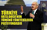 Kılıçdaroğlu, Türkiye Orta Doğu'nun Tümünü Yönetebilecek Pozisyonda