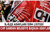 Samsun Belediye Başkan Adayları ve CHP Aday Listesi