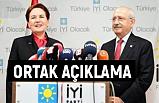 CHP ve İyi Parti'den Ortak Açıklama