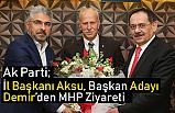 Mustafa Demir'den MHP İl başkanlığına ziyaret