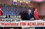 Karapıçak’tan Manifesto Gibi Açıklama