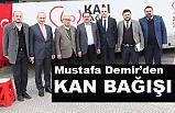 Mustafa Demir, Türk Kızılayı'na kan bağışında bulundu
