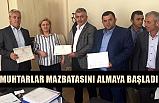 Havza'da Muhtarlar Mazbatalarını Alıyor