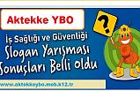 Bafra Aktekke YBO Slogan Yarışması Sonuçlandı