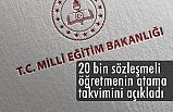 20 bin sözleşmeli öğretmenin atama duyurusu