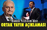 Binali Yıldırım'dan Ortak Yayın Açıklaması