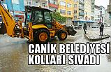 CANİK BELEDİYESİ SEL BASKINLARI İÇİN KOLLARI SIVADI