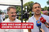 Cemil Deveci, Haluk Levent'ten Söz Aldı