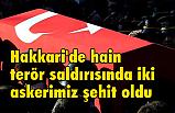 Hakkari'de iki askerimiz şehit oldu
