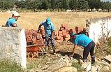 Ozanca Mahalle Mezarlığının Duvarı Yenilendi