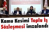 Kamu Kesimi Toplu İş Sözleşmesini hükümet ile Hak-İş imzaladı