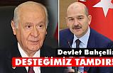 MHP lideri Devlet Bahçeli, Bakan Soylu'yu Tebrik Etti