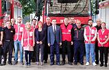 Manisa'da Türk Kızılayı İtfaiyeyi Ziyaret Etti