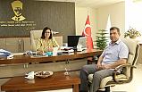 MASKİ Genel Müdürü Şehnaz Başaran, Muhtarı Yılmaz’ı makamında ağırladı