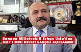 Erhan Usta'dan Devlet Bahçeli Mesajı