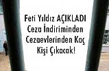 Feti Yıldız Açıkladı, Ceza İndiriminden Cezaevlerinden Kaç Kişi Çıkacak!