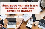 Türkiye’de yaptığı işten memnun olanların sayısı nedir?
