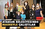 Atakum Belediyesi personeli, Lösemili çocuklar için maskeyle çalıştılar