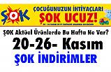 Şok Aktüel Katoloğu (20-26- Kasım) İndirimleri