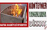Bafra Belediyesi Temizlik İşlerinden Uyarı!