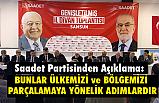 Tongüç; ilk hissin Saadet Partisi kadrolarında olması, bir lütfüdur