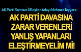 Mehmet Teyyare; Yanlış Yapanları Eleştirmeyelim mi?