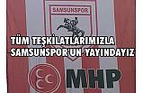 MHP Teşkilatlarından Samsunspor'a Pankartlı Destek