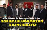 Abdulkadir Köstek, Sorumluluğumuzun Bilincindeyiz