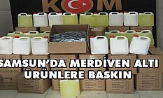 Samsun'da Merdiven altı Dezenfektan Baskını