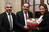 Samsunspor Derneği yöneticileri Büyükşehir'de