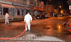 Havza'da dezenfeksiyon çalışması Devam Ediyor