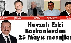 Havzalı Eski Başkanlardan 25 Mayıs mesajları