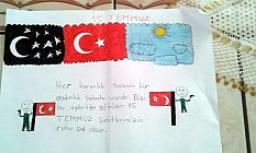 Bafralı Minik Ressamlardan Süper 15 Temmuz Resimleri