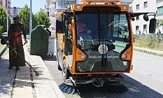Atakum, Vakumlu Süpürge Araçları ile Temizleniyor