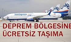Deprem Bölgesine Ücretsiz Taşıma