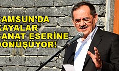 Samsun'da Kayalar Sanat Eserine Dönüşüyor