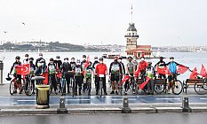 Üsküdar’da Bisikletlilerin Cumhuriyet Bayramı Turu