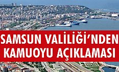 Samsun Valiliğinden Korona virüs Açıklaması