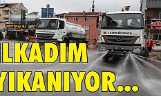 Sokağa çıkma kısıtlamasında İlkadım Yıkanıyor