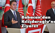 Ali Babacan'dan CHP Genel Merkezi’nde Kılıçdaroğlu'na ziyaret